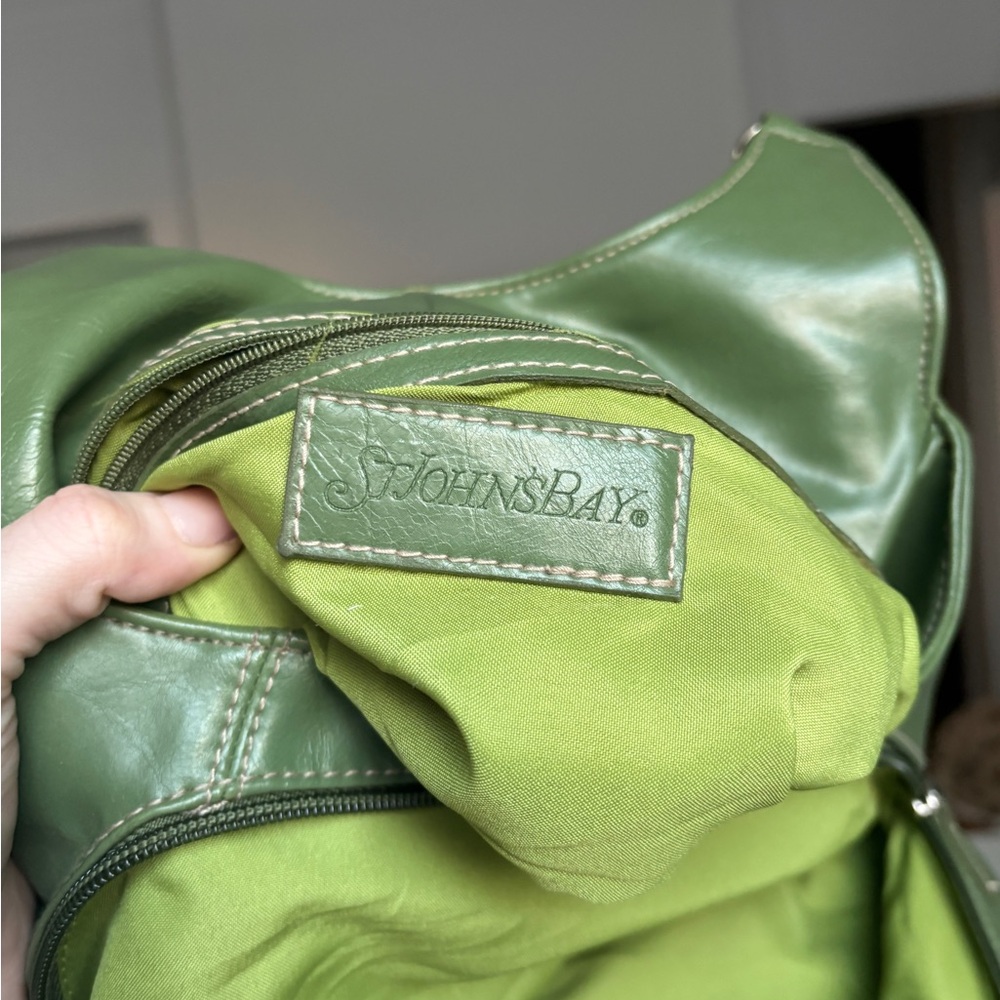 St. John’s Bay Y2K Sage Green Studded Shoulder Bag - Picture 7 of 8